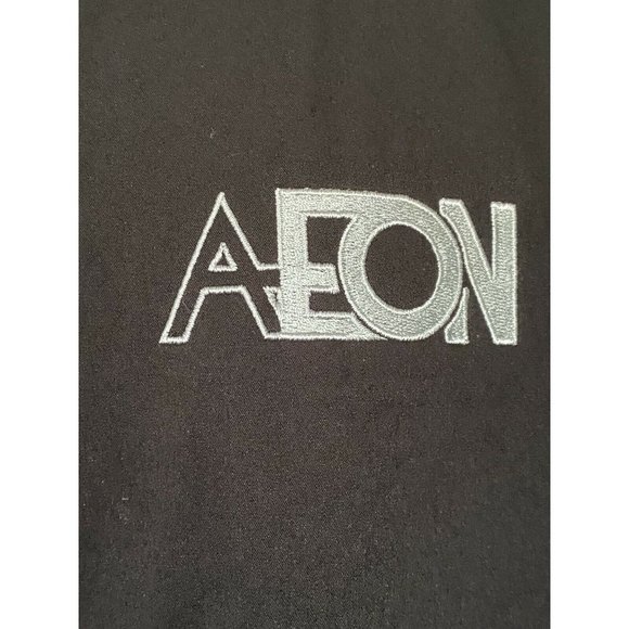 Port Authority Black Zippered Pocket Wind Breaker Basic Jacket AEON Logo 2XL NWT - Picture 5 of 12